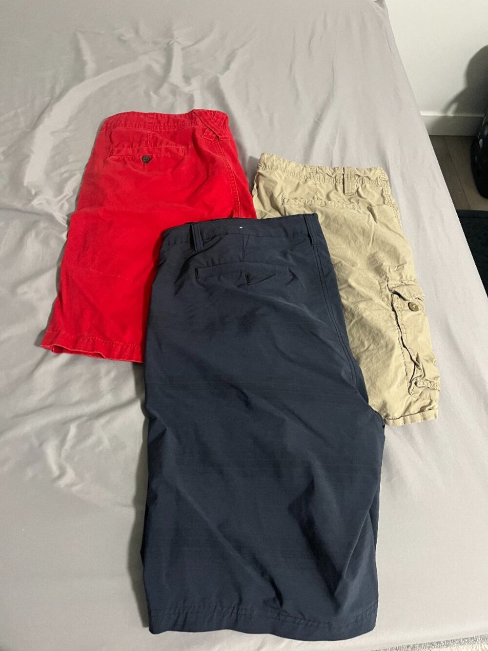 Four pairs of Men's Navy & Indigo Shorts Bundle - BC Clothing, WindRiver, Avia